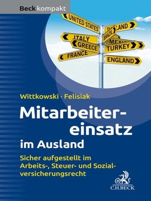 cover image of Mitarbeitereinsatz im Ausland